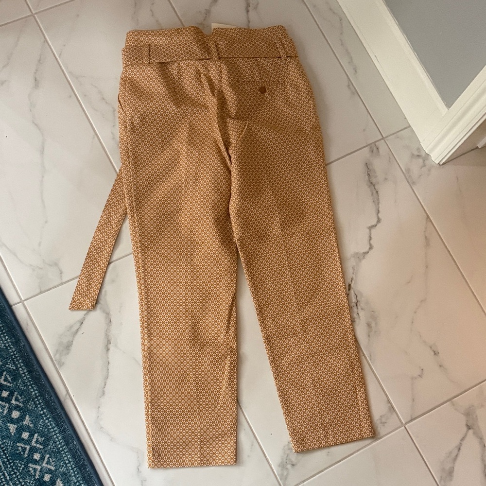 Sézane Jacquard Susie Gold Women's Pants - Picture 5 of 8
